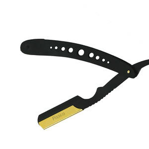 Rasoir droit de haute qualité pour hommes, en acier inoxydable, rasoir à raser à l'eau doré, avec manche confortable, fabricant de premier plan Pissco - Product Image 5