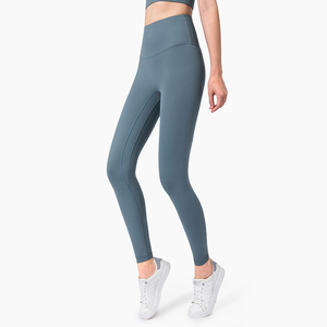 Nuevo Lulu Skin-friendly cintura elástica Anti-rizado Hip Scrunch Butt Lift Fitness Super suave cintura alta Yoga Leggings para mujeres - Product Image 6