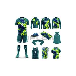 Vêtements de sport uniformes de football fabriqués vêtements de football uniforme de maillot de football logo personnalisé numéros de nom entrée de maillot de football - Product Image 1