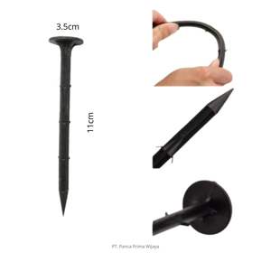 Ancres de tapis anti-mauvaises herbes en plastique de haute qualité |   Pions de fixation pour paillis, tissu anti-mauvaises herbes et filet d'ombrage (10 pièces) Usage industriel - Product Image 4