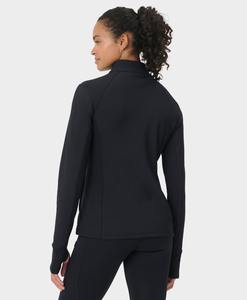 Veste de yoga sans couture pour femme, respirante, à séchage rapide, extensible dans les quatre sens, écologique et recyclable, coupe ajustée sur le devant - Product Image 2