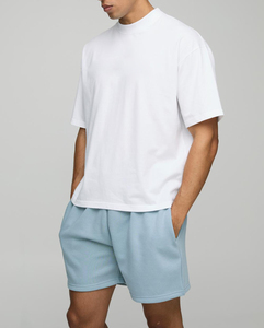 Conjunto de camiseta de entrenamiento de 2 piezas para hombre, informal, de algodón, cuello redondo, manga corta, ajuste Regular, ligero, duradero, de secado rápido, 240 gramos - Product Image 4