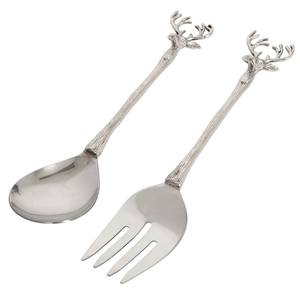 Juego de servicio elegante, vajilla de boda de alta calidad, mango de cuerda de latón, servidor de ensaladas decorativo, servidores - Product Image 6