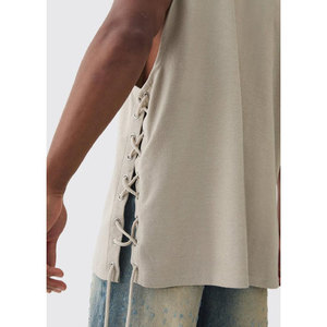 Camisetas sin mangas lisas para hombre, camisas sin mangas de color sólido en blanco para ropa informal o de gimnasio - Product Image 3