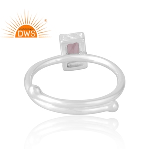 Hot Selling 925 Sterling Silver Natural <b>Rose</b> <b>Quartz</b> Gemstone <b>Ring</b> Custom Jewelry For Women Gift For Her - Product Image 2
