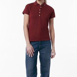 Camisa sin Mangas Color Borgoña para Mujer, Lona, Color Sólido, Casual, Largo Regular, 100% Algodón, Personalizable, Harry Johnson - Product Image 6