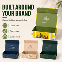 Caja Plegable Magnética Blanca con Logotipo Personalizado, Caja de Regalo Rígida de Lujo para Cosméticos y Cuidado de la Piel, Caja de Embalaje de Cartón Plegable