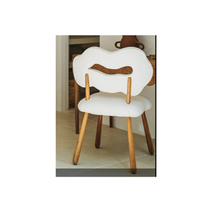 Chaise Cloude innovante, scandinave, ergonomique pour le soutien et la relaxation, en bois et tissu, mobilier moderne pour salon et chambre à coucher - Product Image 1