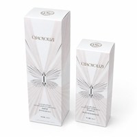Pochettes personnalisées en carton argenté pour produits de beauté, avec motif papillon en relief et finition vernie, pour emballage de crème visage et crème contour des yeux