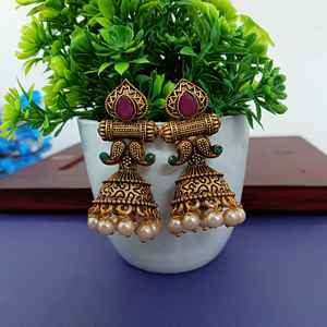 Joyería de moda Conjunto de pendientes colgantes de declaración de oro mate oxidado vintage antiguo con estilo - Product Image 2