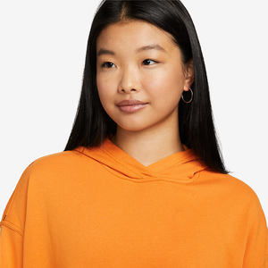 2024 dernier Logo personnalisé coton polaire pull lourd pour les femmes grande taille plaine sweat à capuche hiver tissu éponge - Product Image 3