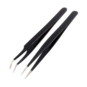 Pinzas de joyería de microprecisión H/N, pinzas curvas angulares para disección, divisor de relojero, base de instrumento quirúrgico - Product Image 6