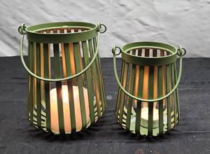 Decoraciones navideñas hechas a mano Linternas pequeñas de metal de alta calidad y tarros de velas Artesanía de hierro duradero 3 tamaños diferentes para uso doméstico - Product Image 3