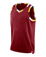Camisetas de Baloncesto Unisex Personalizadas al por Mayor, Diferentes Números y Nombres, Transpirables, Tallas Grandes, 100% Poliéster, Cuello en V