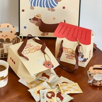 Idée cadeau 2026 - Boîte cadeau minimaliste en forme de petite maison avec poignée - Boîte vide - Coffret cadeau pour pâtisserie - Boîte à bonbons et biscuits