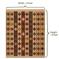 Tapis en laine indiens faits à la main tapis naturel tissé à la main pour le sol et le chemin d'escalier avec glands de haute qualité