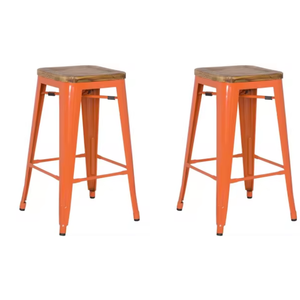 Taburete de Bar alto de metal industrial moderno para comedor y uso al aire libre, precios al por mayor para cafetería, restaurante, cafetería - Product Image 5