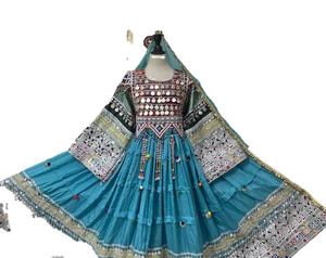 Superventas último vestido largo Kuchi estilo afgano vestidos de mujer diseño de bordado Simple con decoraciones de botones de encaje de diamantes - Product Image 3