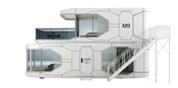 Maison-capsule préfabriquée, cabine modulaire portable, design innovant pour les stations touristiques et les camps culturels