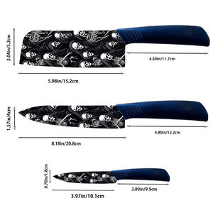 Prix d'usine populaire, 2 ensembles de couteaux de chef en céramique, plastique, ambidextre, lavable au lave-vaisselle, pour les aventures en plein air, stock, livraison directe - Product Image 2