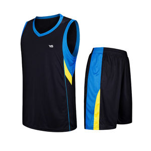 Vêtements de sport de basket-ball respirants de haute qualité pour hommes ensemble de maillots de basket-ball en polyester au design personnalisé avec short - Product Image 3