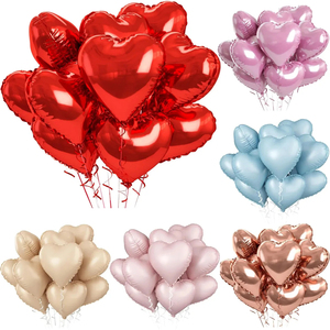 Ballon en feuille d'aluminium rouge de 18 pouces, idéal pour la Saint-Valentin, les mariages et les décorations d'anniversaire - Product Image 1