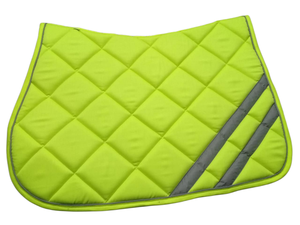 Almohadillas de sillín de caballo de buena calidad con rayas reflectoras Algodón Colores y logotipo personalizables - Product Image 4