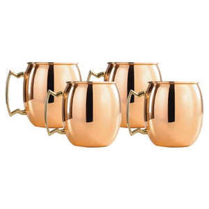 Tasse KING de moscou en cuivre martelé, tasse de boisson en cuivre martelé avec poignée, 550ml - Product Image 4