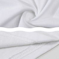 T-shirt en coton blanc respirant grande taille avec logo personnalisé, prix usine OEM Bangladesh, uniforme de travail vierge