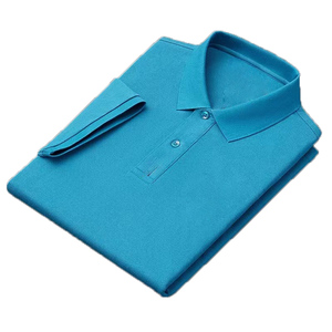 Polo personnalisé à manches courtes en tissu respirant à trois boutons doux et confortable pour les vêtements décontractés et de travail - Product Image 4