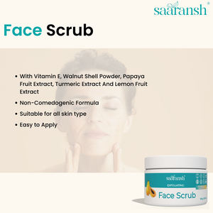 Exfoliante Facial Saaransh para el Cuidado Diario, Desarrollado para una Exfoliación Suave y una Piel Fresca y Radiante al Precio Más Bajo - Product Image 5