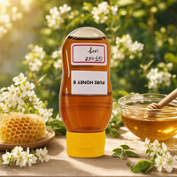 Miel naturel 100g / 3,53 oz Bouteille souple |   Miel d'Or Pur pour le Thé, le Petit-Déjeuner, la Pâtisserie et l'Usage Quotidien