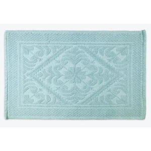 พรมเช็ดเท้าผ้าฝ้ายแจ็คการ์ด ผลิตด้วยเครื่องจักร เป็นมิตรกับสิ่งแวดล้อม พร้อมสีและลวดลายคลื่นที่ปรับแต่งได้ - Product Image 2