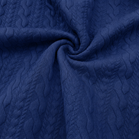 Tissu jacquard tricoté matelassé à motif géométrique extensible pour vêtements de mode – Vente en gros – En stock