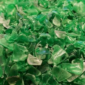 Déchets de bouteilles en PET bleu recyclé de haute qualité flocons transparents lavés à froid et à chaud pour profilés de moulage - Product Image 1