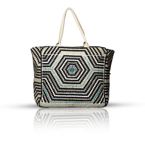 กระเป๋าช็อปปิ้งทำมือสำหรับเดินทางชายหาดของผู้หญิงกระเป๋าแฟชั่นชั้นสูงติดป้ายโลโก้ได้เอง - Product Image 1