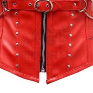 New Arrival Breathable Genuine <b>Leather</b> <b>Corset</b> Matching Medium Control Daily Use <b>Leather</b> <b>Corset</b> Made In Pakistan - Product Image 4