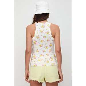Blusa Corta con Cuello Redondo y Estampado Floral - Product Image 5
