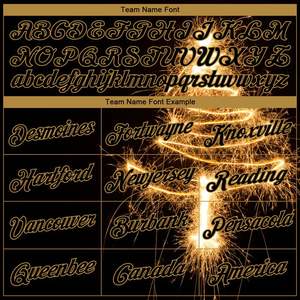 New High Quality Men's Custom Stitched Black-Gold 3D Christmas Tree Fireworks Sports Pullover Sweatshirt Hoodie - Product Image 4