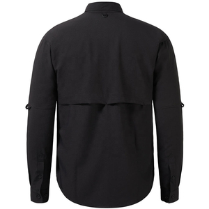 Vente en gros de chemises de pêche pour hommes OEM logo personnalisé d'extérieur chemises de pêche ventilées boutonnées en polyester évacuant l'humidité pour hommes - Product Image 5