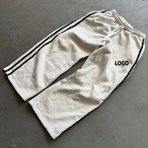 Survêtement de sport décontracté en coton 100% de haute qualité OEM pour hommes, streetwear, survêtement rayé - Product Image 6