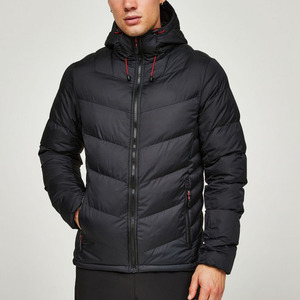 Venta caliente logotipo personalizado cálido Abrigo acolchado grueso acolchado al aire libre cortavientos de invierno chaquetas acolchadas para hombres - Product Image 1