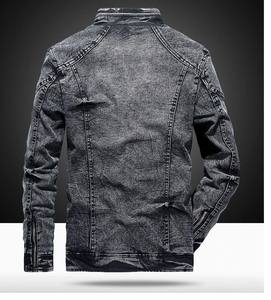 Chaqueta vaquera vintage ligera para hombre, transpirable, cómoda con cuello levantado, logotipo personalizado, precio competitivo para primavera - Product Image 4