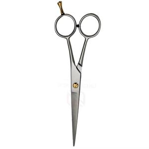 Ciseaux de coiffure professionnels JIMED SURGICAL en acier inoxydable 9CR13 plaqué or, pour droitiers, lame tranchante, finition mate, avec poignée ergonomique - Product Image 4