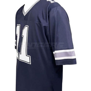 Vente directe d'usine, maillot de football américain à manches courtes, nouveau style, vêtements de sport pour hommes, maillot de football américain - Product Image 4