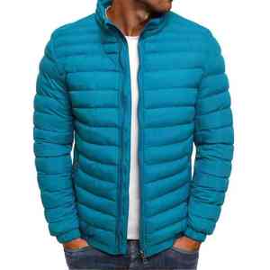 Chaqueta acolchada impermeable para exteriores para hombre, diseño transpirable con cierre de cremallera para adultos - Product Image 2