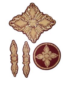 Gran Oferta Nuevo Diseño Insignias Bordadas Bordado Dorado Escudo de Regalia Masónica/Insignia Bordada a Mano/Emblema de Blazer con Hilo de Bullion UK - Product Image 2