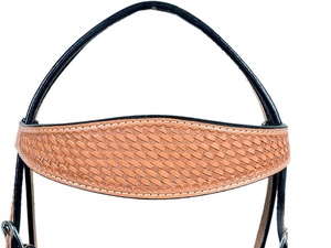 Nouvel Arrivage : Ensemble de Bridon et Têtière en Cuir Véritable pour Selle Western, Style Cowboy, Confortable et Durable pour l'Équitation - Product Image 3