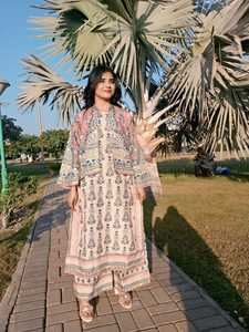 Vêtements de mi-hiver style indien pakistanais shalwar qameez avec manteaux longs et courts vêtements d'hiver costumes pakistanais imprimés numériques - Product Image 6