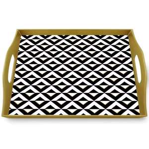 Plateau de service en incrustation d'os écologique fait à la main avec poignée Design personnalisé pour les cadeaux décoratifs pour la maison Nouvelle arrivée - Product Image 4